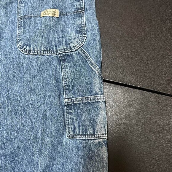 VTG Wrangler Jeans Men 36x30" Blue Carpenter Distress Relaxed Straight Baggy Y2K - Picture 8 of 8
